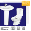 Total Ceramics Flatee Commode and Basin Set