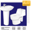 Total Ceramics Galaxy Commode and Basin Set