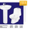 Total Ceramics Porta Commode and Basin Set