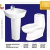 Total Ceramics Vinus Commode and Basin Set