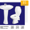 Total Ceramics IFO Commode and Basin Set