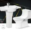 Dell Ceramics Dell 2 Commode and Basin Set